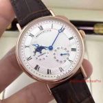 Breguet Classique Watch Rose Gold White Face Automatic Watches Replica